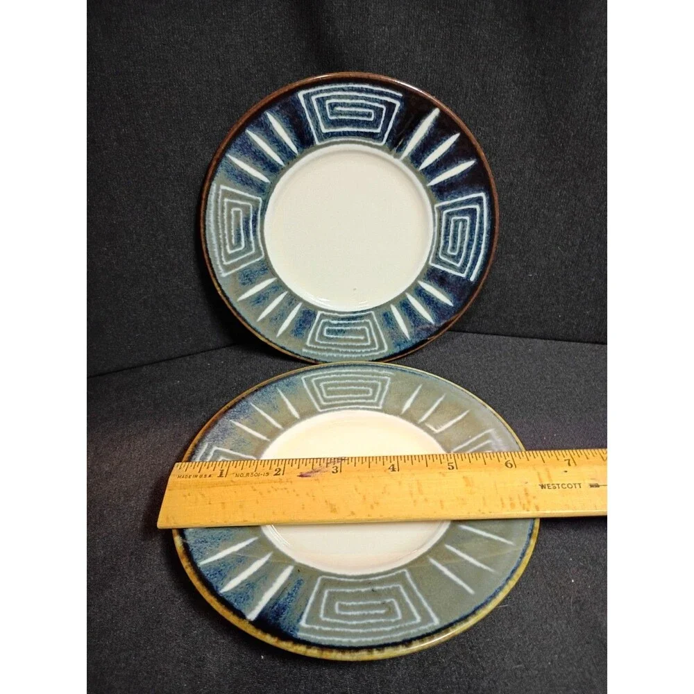 Mikasa Firesong HP300 6 Pc Plate Set Service for 2 Dinner Salad Bread Japan